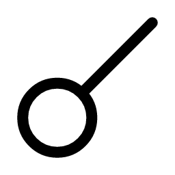 Conjunction major aspect symbol icon, free download – ZodiacFonts