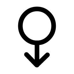 Eris (Symbolic style) dwarf planet or asteroid symbol icon – ZodiacFonts
