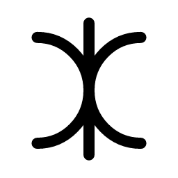 Eris (Alternative style) dwarf planet or asteroid symbol icon – ZodiacFonts