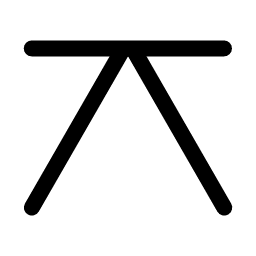 Inconjunct minor aspect symbol icon – ZodiacFonts