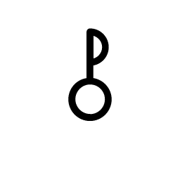 Pholus dwarf planet or asteroid symbol icon – ZodiacFonts
