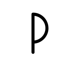 Progressed movement symbol icon – ZodiacFonts