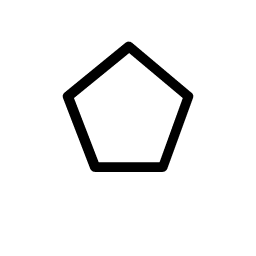 Quintile (Q-notation style) minor aspect symbol icon – ZodiacFonts