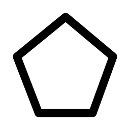 Quintile (Pentagon style) minor aspect symbol icon – ZodiacFonts