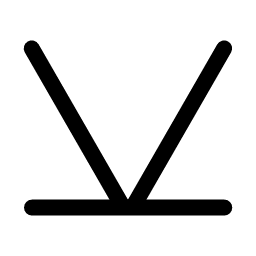 Semi sextile minor aspect symbol icon – ZodiacFonts