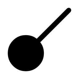 Solar eclipse (Diagram style) lunar symbol icon – ZodiacFonts