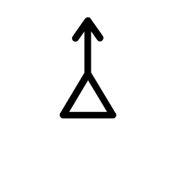Vulcanus transneptunian point symbol icon – ZodiacFonts